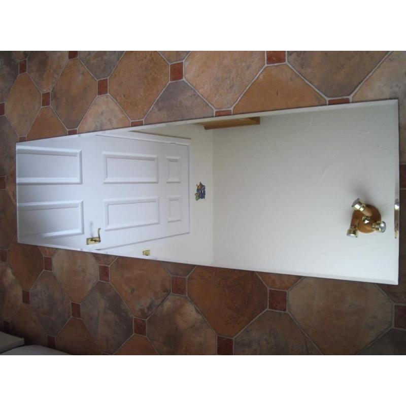Large Bevelled edge mirror