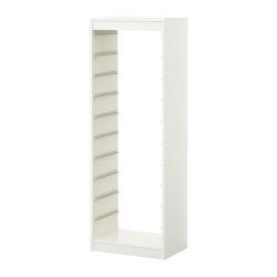 Pair of Trofast storage units from IKEA - 180cm high in white