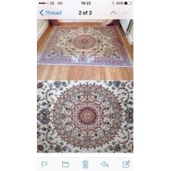 Art silk rug plus backing