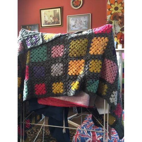 Huge crocheted blanket/throw