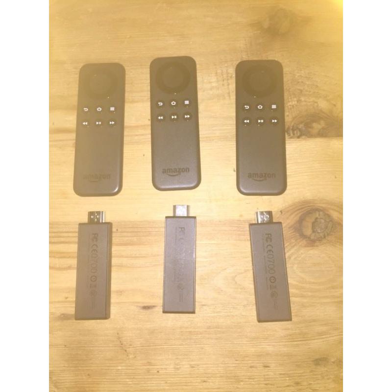 3 X firesticks with kodi pre installed