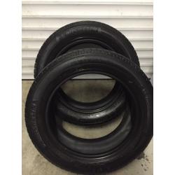 2 part worn Michelin 205/55/16 tyres ***5.0mm***