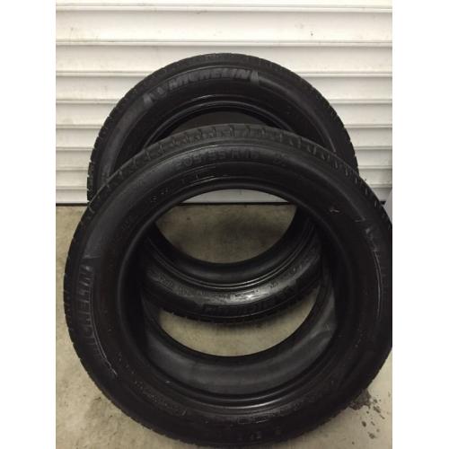 2 part worn Michelin 205/55/16 tyres ***5.0mm***
