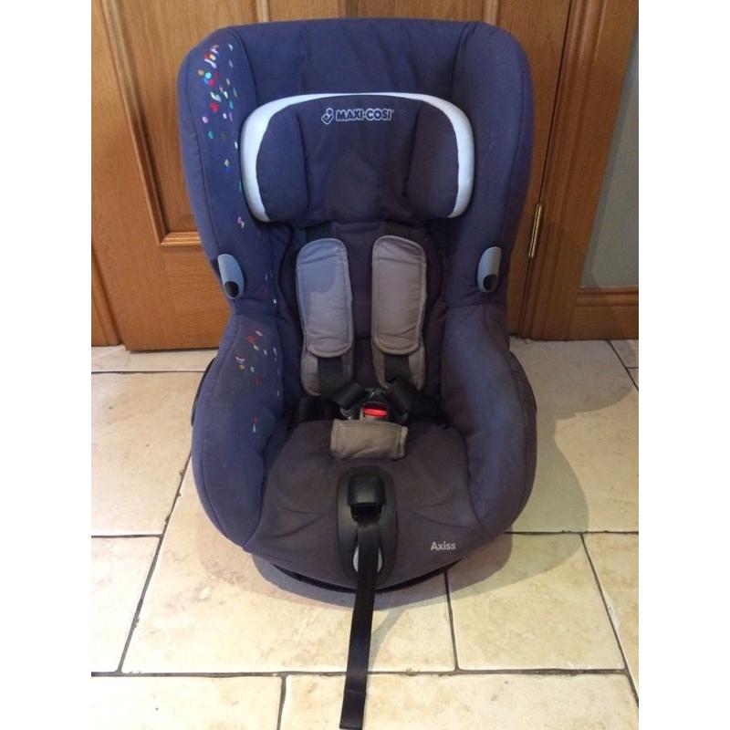 Maxi Cosi Axiss swivel car seat Confetti group 1 ages 9 months - 4 years old