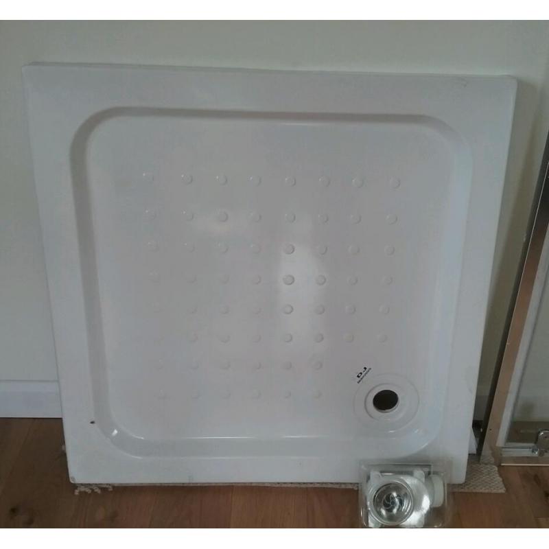 Shower tray and door
