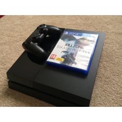 Black Ps4 In New Condition With Warranty And Game