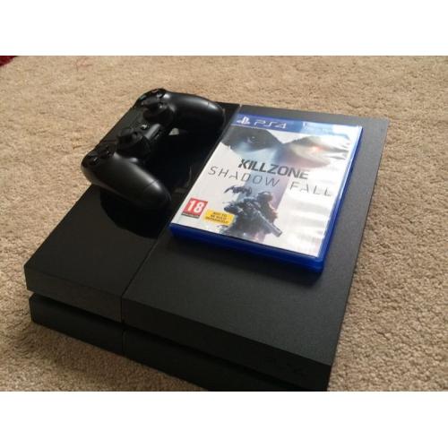 Black Ps4 In New Condition With Warranty And Game
