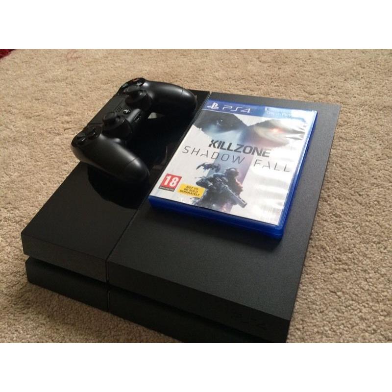 Black Ps4 In New Condition With Warranty And Game