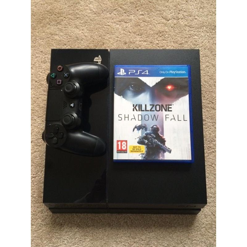 Black Ps4 In New Condition With Warranty And Game