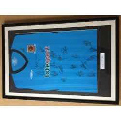 Framed Hull City Away Shirt Premier League 09/10