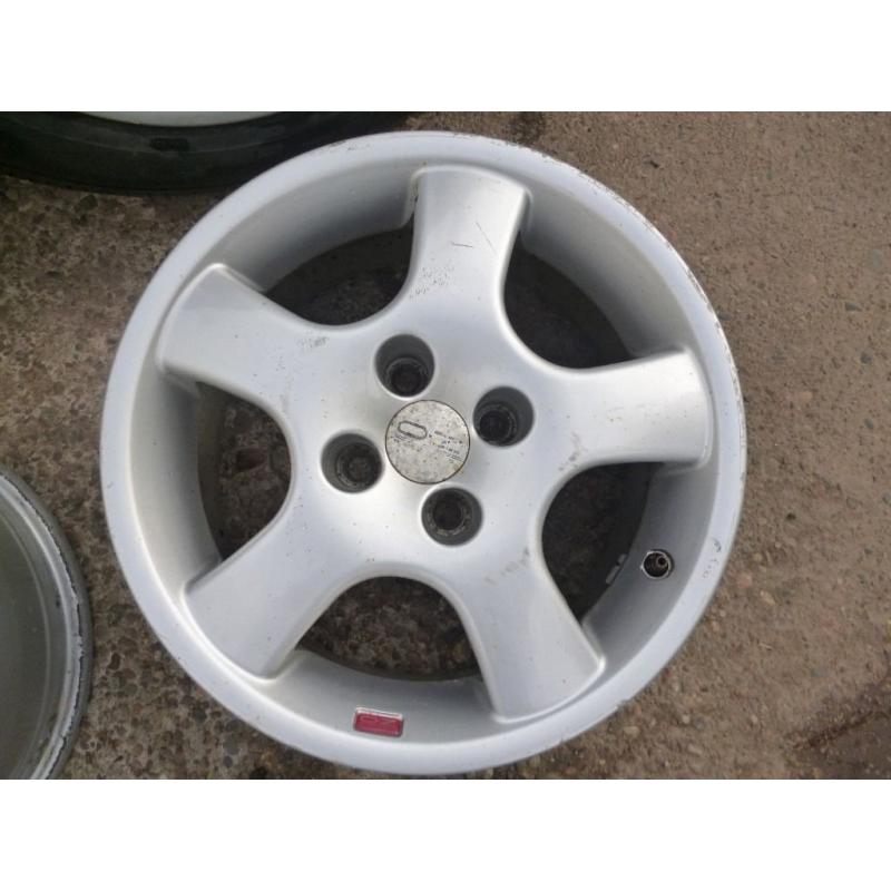 OZ racing alloys, 4 of, in good condition 100mm pcd.