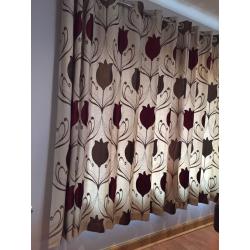 Lined Eyelet Curtains