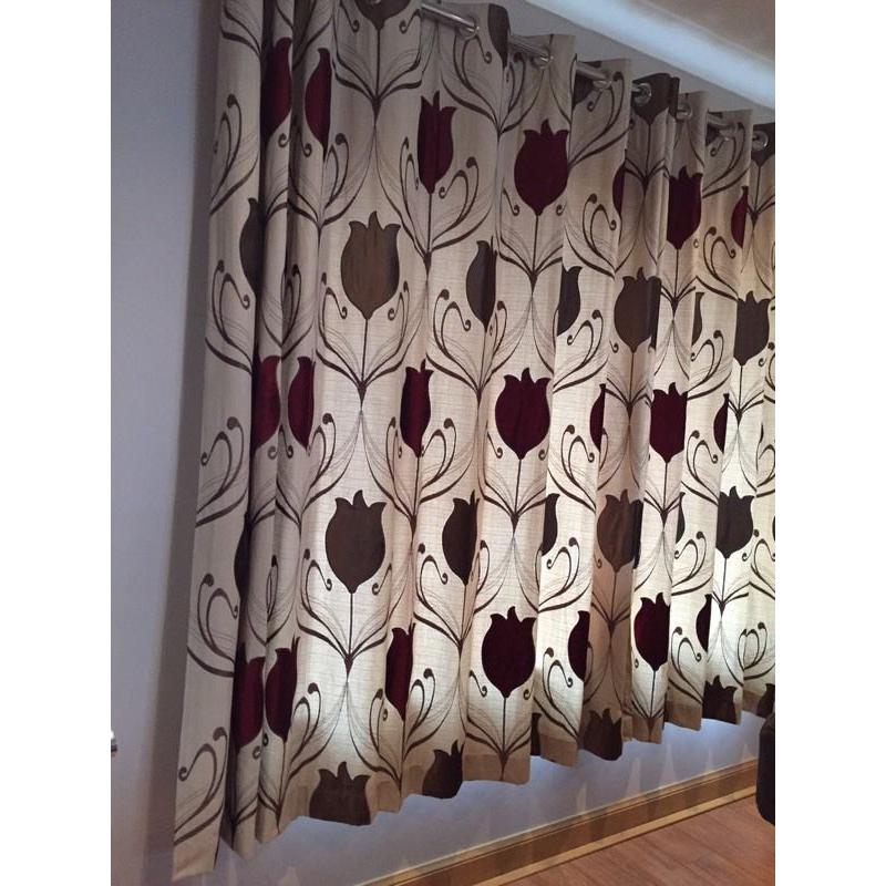Lined Eyelet Curtains