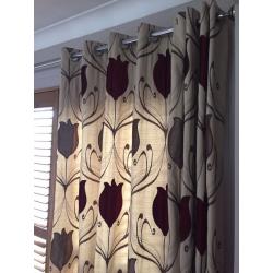 Lined Eyelet Curtains