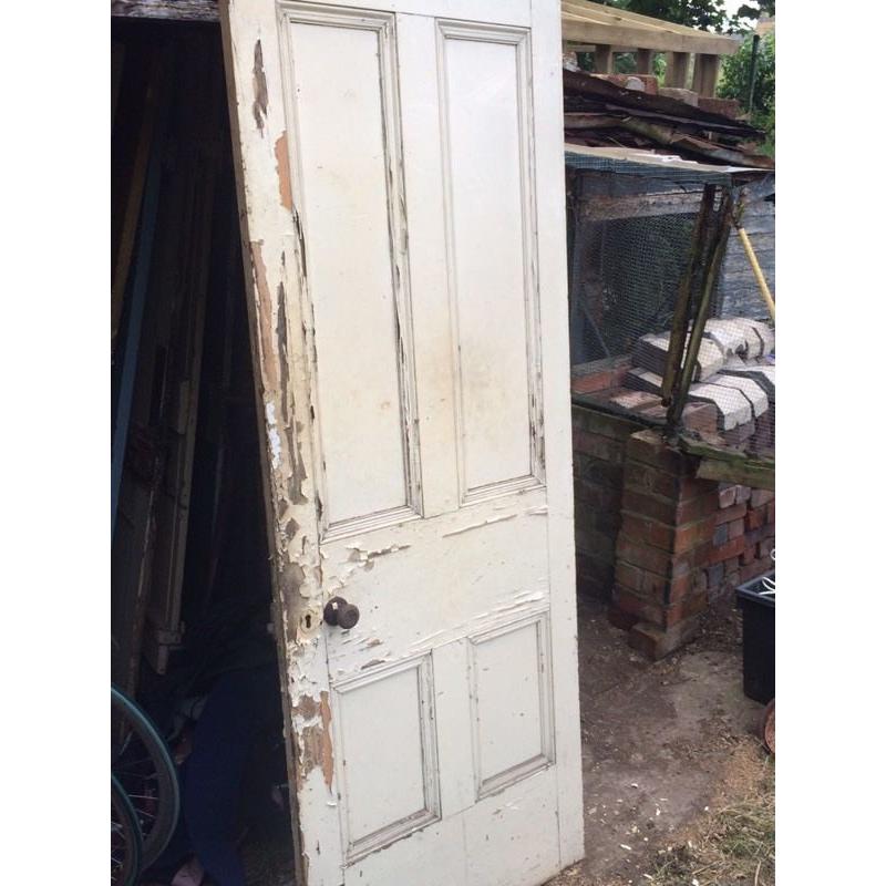 Victorian 4 panel wooden doors
