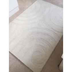 Rug - Cream 100% Wool