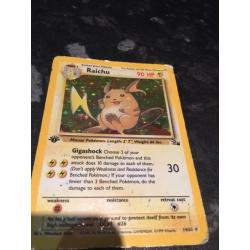 1st edition Raichu Pokemon