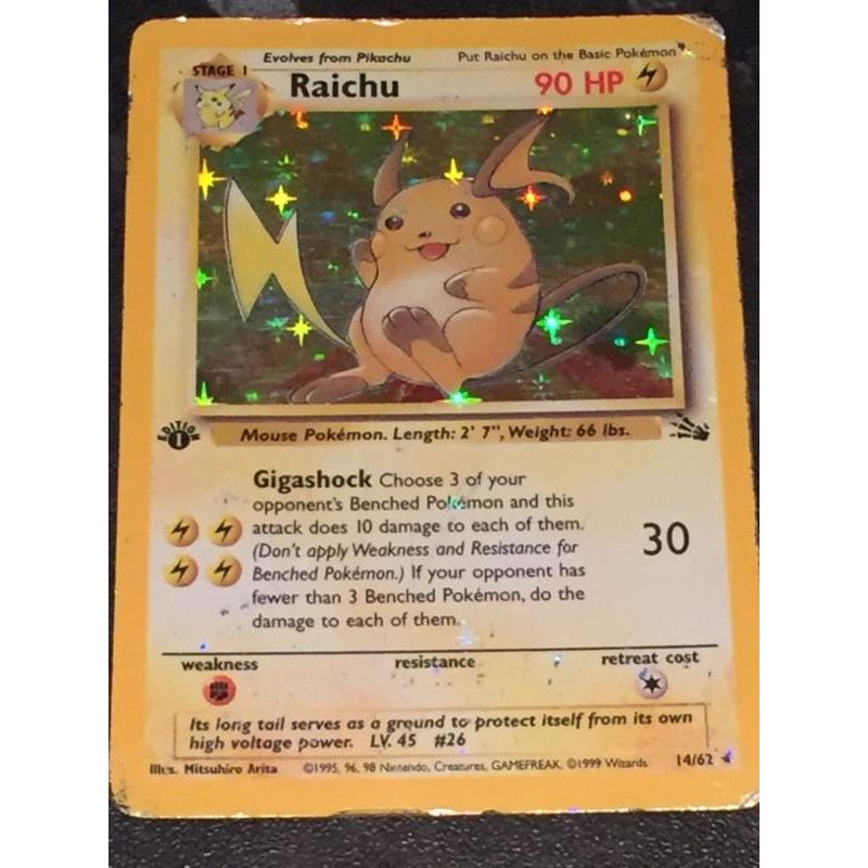 1st edition Raichu Pokemon