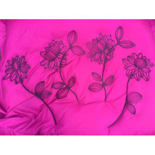 Large metal flower wall art