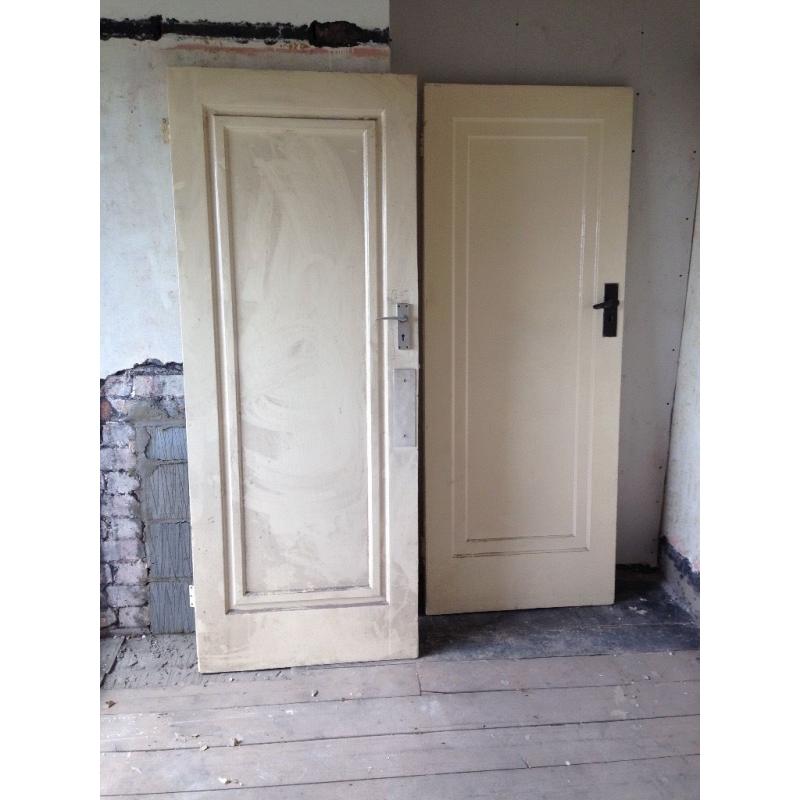 Four internal wooden doors.1930's house