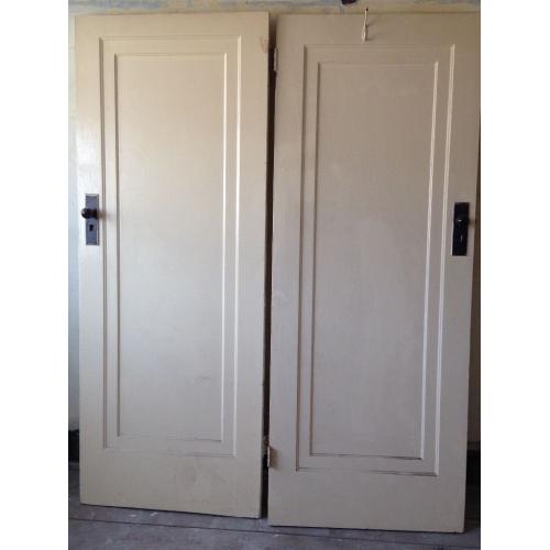 Four internal wooden doors.1930's house