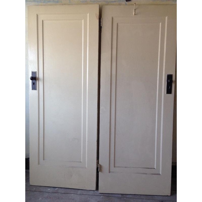 Four internal wooden doors.1930's house