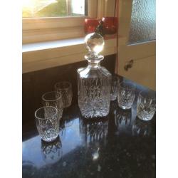Crystal decanter set