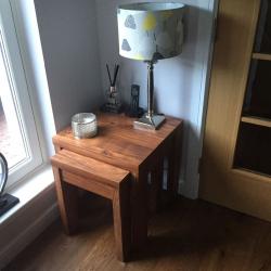 NEXT nest of tables - Havana range. Acacia effect