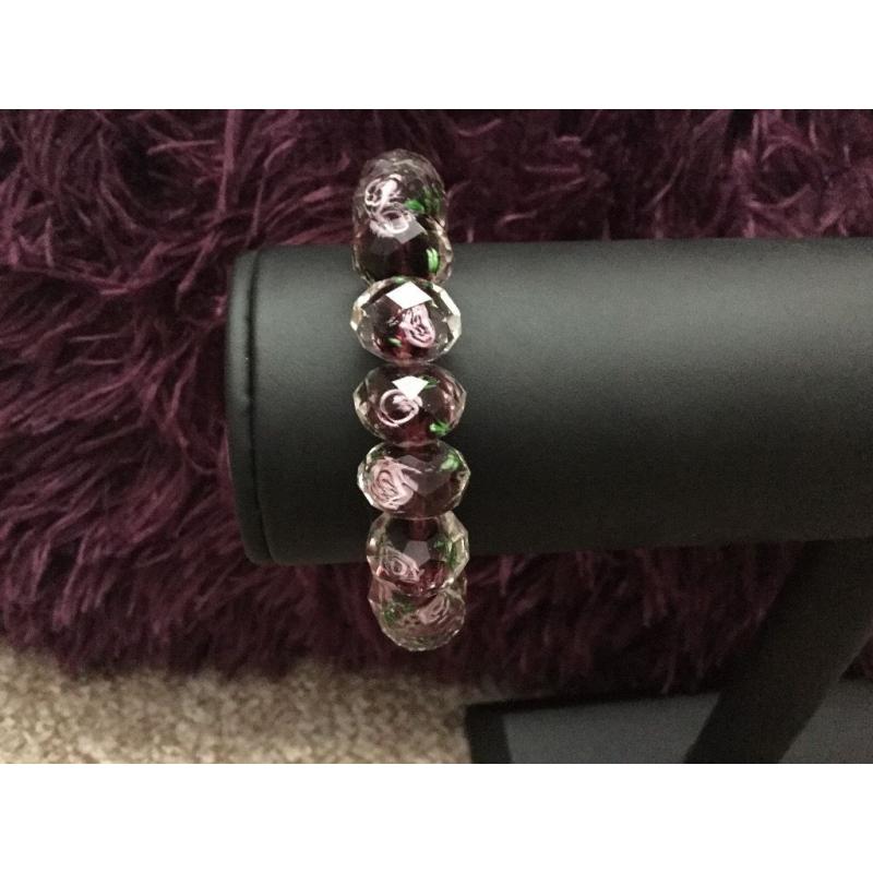 Handmade crystal bracelet