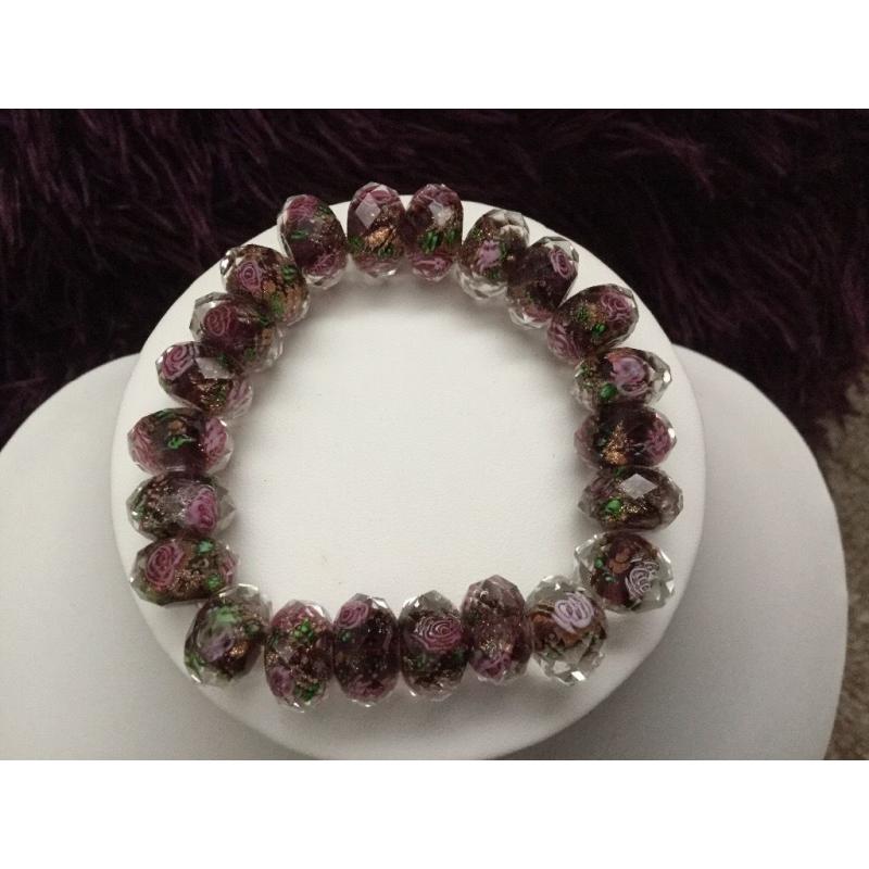 Handmade crystal bracelet
