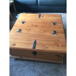 Wooden chest / storage/ coffee table