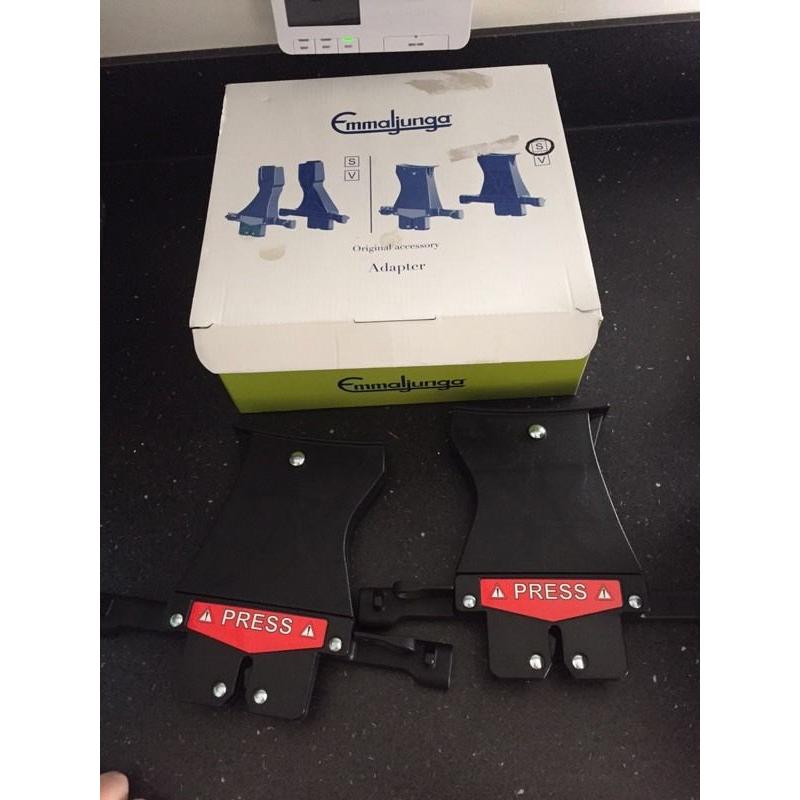 Car seat adaptors- emmaljunga pram systems