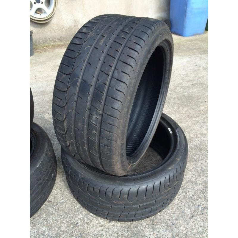 255/35/18 Pirelli p zero tyres x2