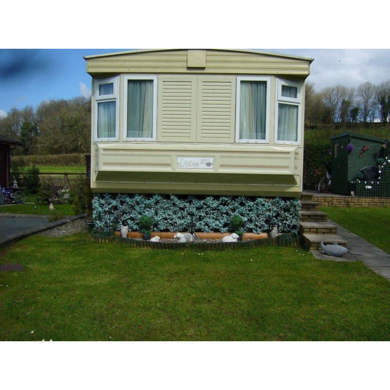ATLAS DYNASTY SUPER STATIC CARAVAN NEAR CENARTH FALLS WEST WALES SITE FEES PAID UNTIL MARCH 2017