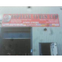 Part worn and New tyres -All sizes available - Topline tyrs ltd seawall rd Splott CF24 5TH