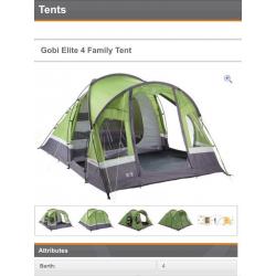 Gobi 4 elite tent