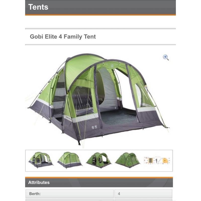 Gobi 4 elite tent