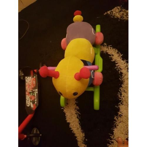 Kids scooter and car rocker and