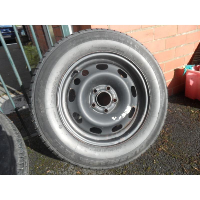 2x 205/65R15 94V TYRES - AS NEW!