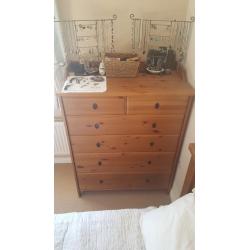 Solid Wood 5 Drawer Dresser