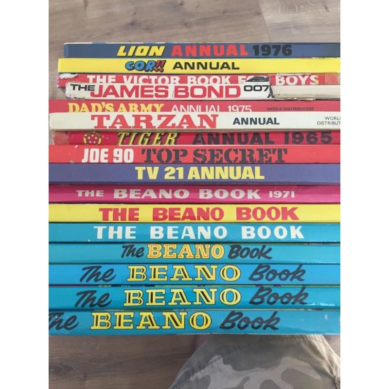 Various Beano annuals and others as per pictures