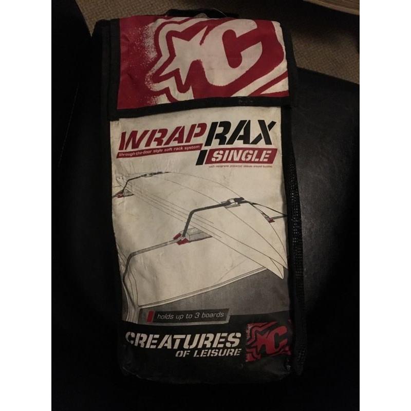 Surfboard Roof wracks Creatures Wrap Rax holds up to 3 boards