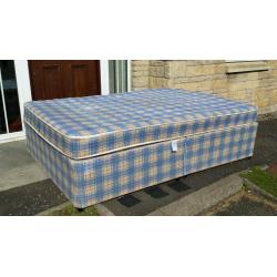 Small double bed with orthopaedic mattress
