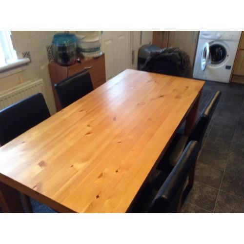 Table and chairs