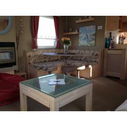 Static caravan at Sandylands .