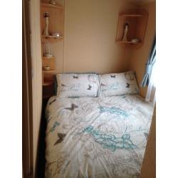 Static caravan at Sandylands .
