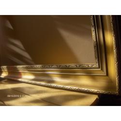 Large Vintage Gold Frame , Italian Wooden Frame