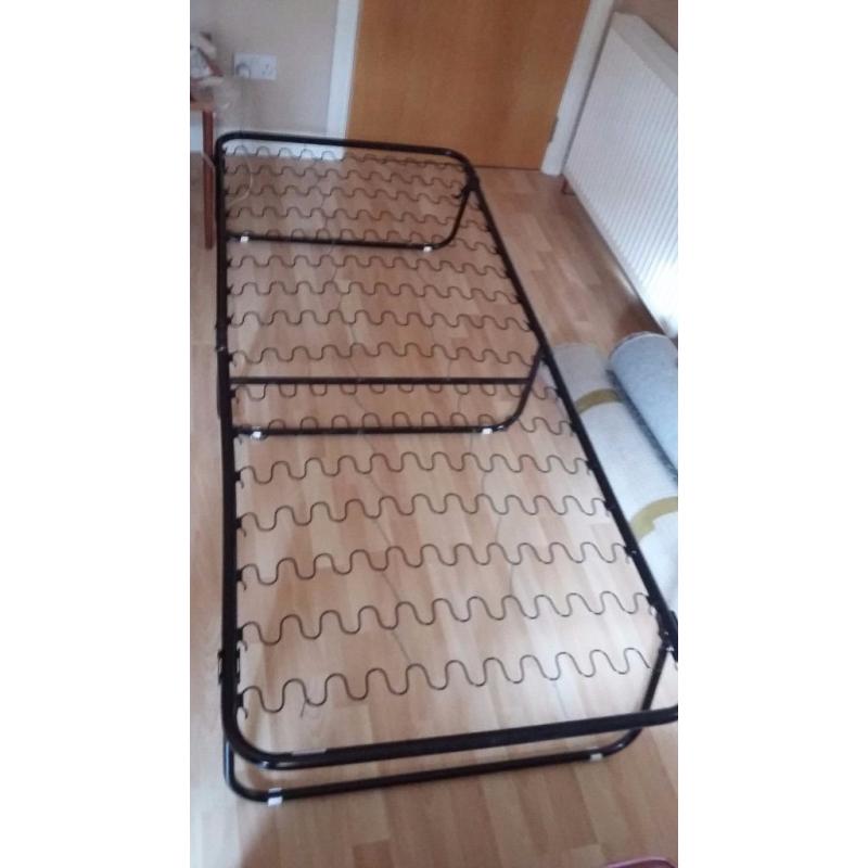 Argos Folding Single Bed with Mattress (& Duvet), Excellent condition