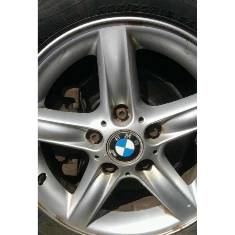 4 BMW 16inch alloys withs tyres