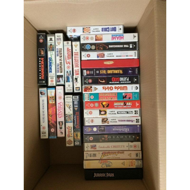 79 VHS Movie Assortment Videos